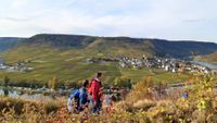 Moselsteig-Wanderer kurz vor Beilstein